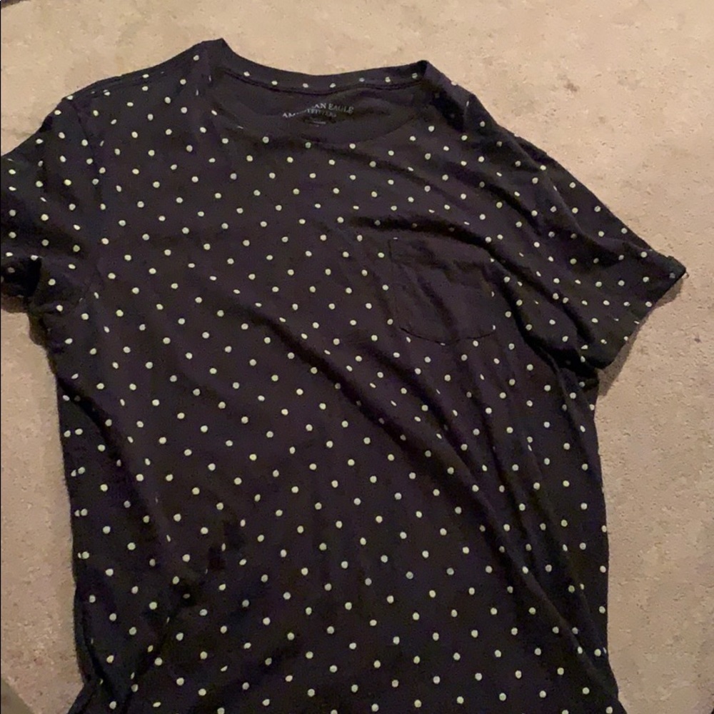 Black and white dotted shirt